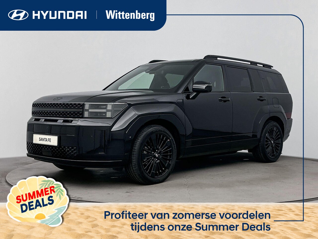 Hyundai Santa Fe - 1.6 T-GDI PHEV Black Line 4WD 7p | Nieuw | Snel leverbaar - AutoWereld.nl