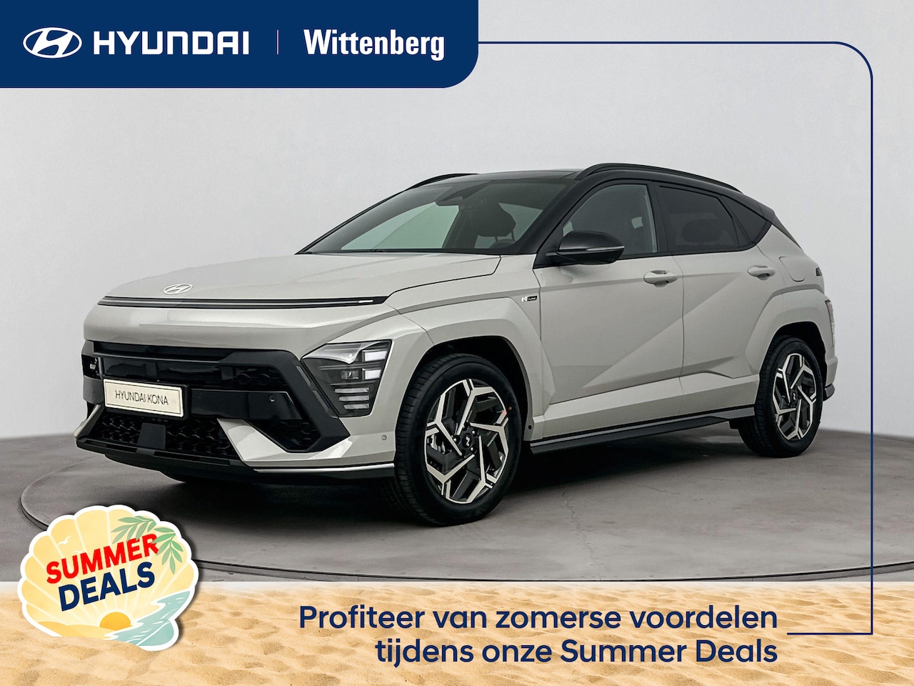 Hyundai Kona - 1.6 GDI HEV N LINE SKY | Schuifdak | Op bestelling | Stoel + stuurverwarming | Bluelink ap - AutoWereld.nl
