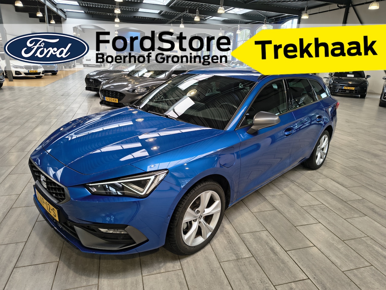 SEAT Leon Sportstourer - 1.5 TSI e-Hybrid 204pk FR Business | Trekhaak | Stoel- en stuurwiel verwarming | Adapt. Cr - AutoWereld.nl