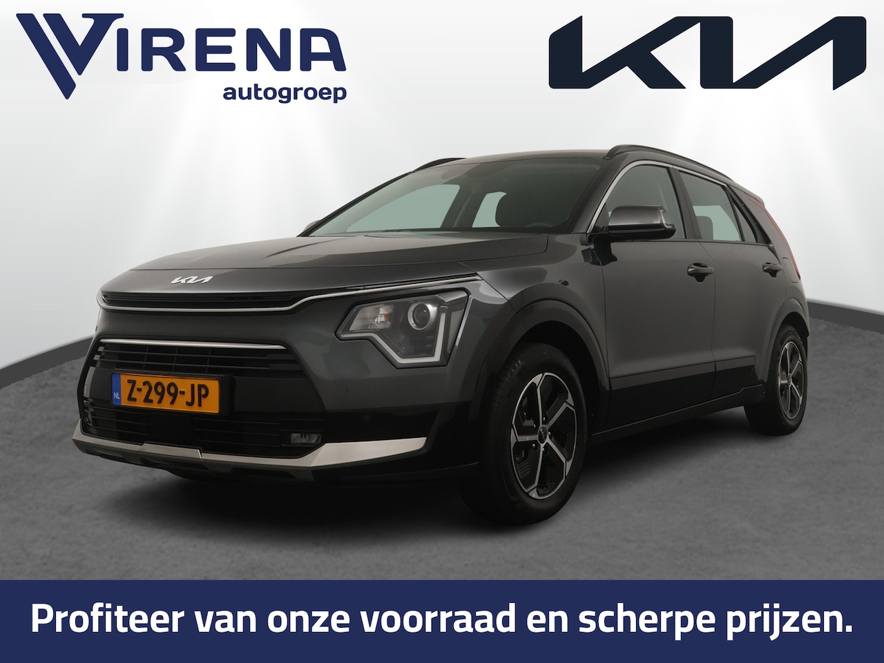 Kia Niro - 1.6 GDi Hybrid DynamicLine Climate controle-Navigatie - Achteruitrijcamera-Cruise Control- - AutoWereld.nl