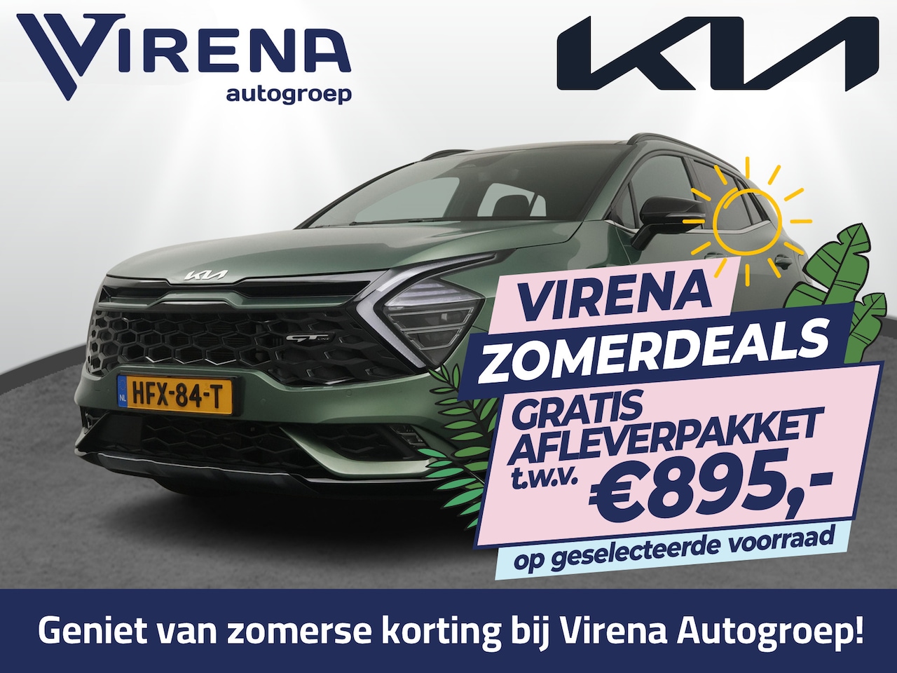 Kia Sportage - 1.6 T-GDi Hybrid GT-Line - Adaptief Cruise Control - Climate Control - Navigatie - LED Kop - AutoWereld.nl
