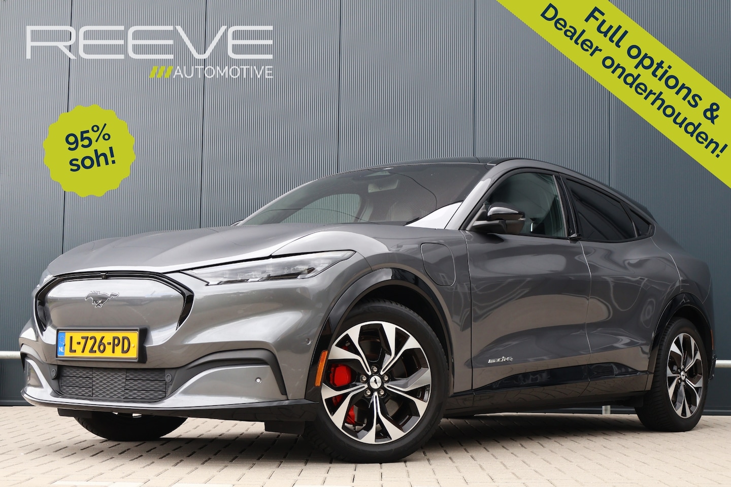 Ford Mustang Mach-E - AWD 75 kWh 95% soh! | Full options! | Pano | Stoelvw | 360 camera | elec. achterklep - AutoWereld.nl