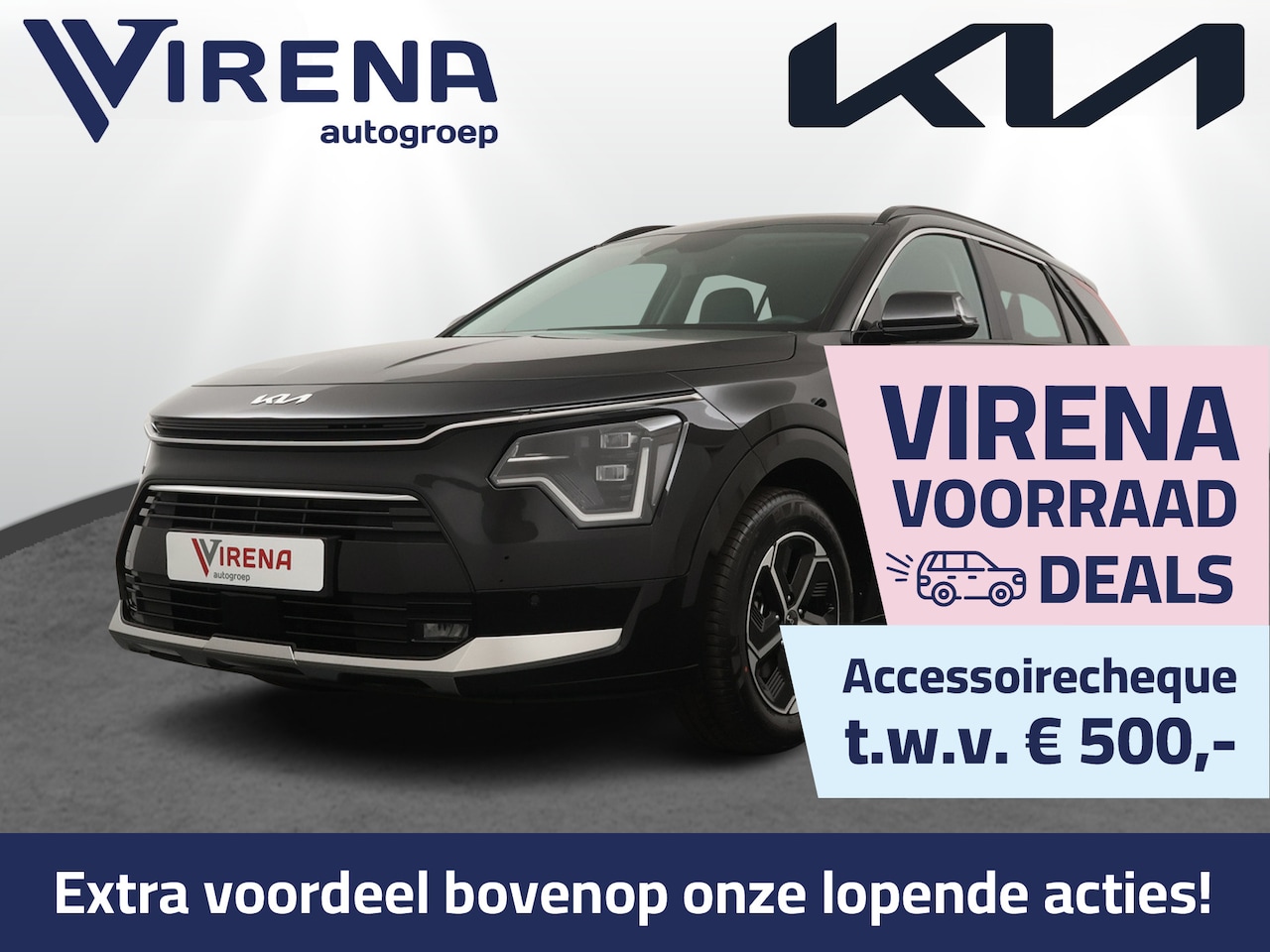Kia Niro - 1.6 GDi Hybrid DynamicPlusLine - Adaptive cruise control - Stoel/Stuurverwarming - Head-up - AutoWereld.nl