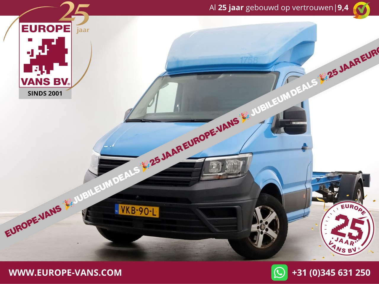 Volkswagen Crafter - 35 2.0 TDI E6 L4 WB 449cm Chassis Cabine (Fahrgestell) 2-Persoons 04-2021 - AutoWereld.nl