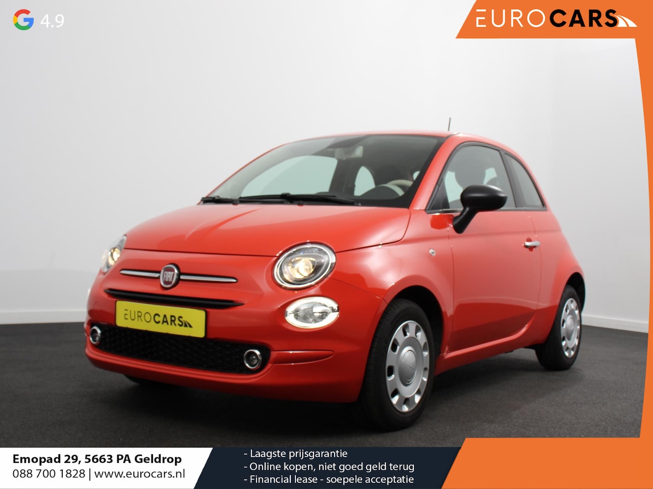 Fiat 500 - 1.0 Hybrid Vita Comfort Navigatie Apple Carplay/Android Auto Parkeer sensoren Cruise Contr - AutoWereld.nl