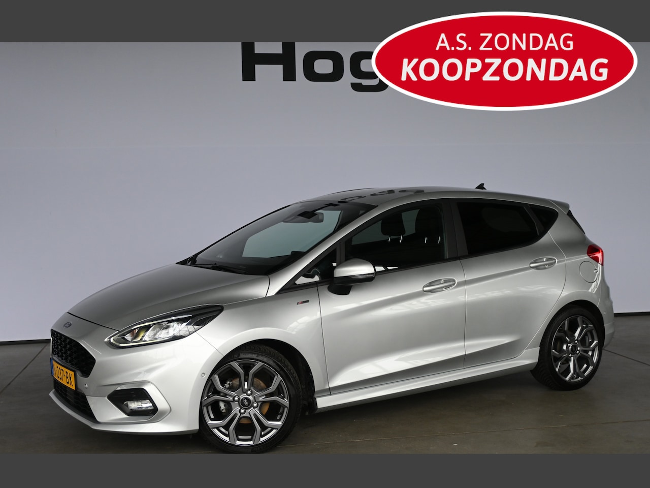 Ford Fiesta - 1.0 EcoBoost Hybrid ST-Line Adaptieve Cruise Clima Camera Lane Assist Led Inruil Mogelijk! - AutoWereld.nl