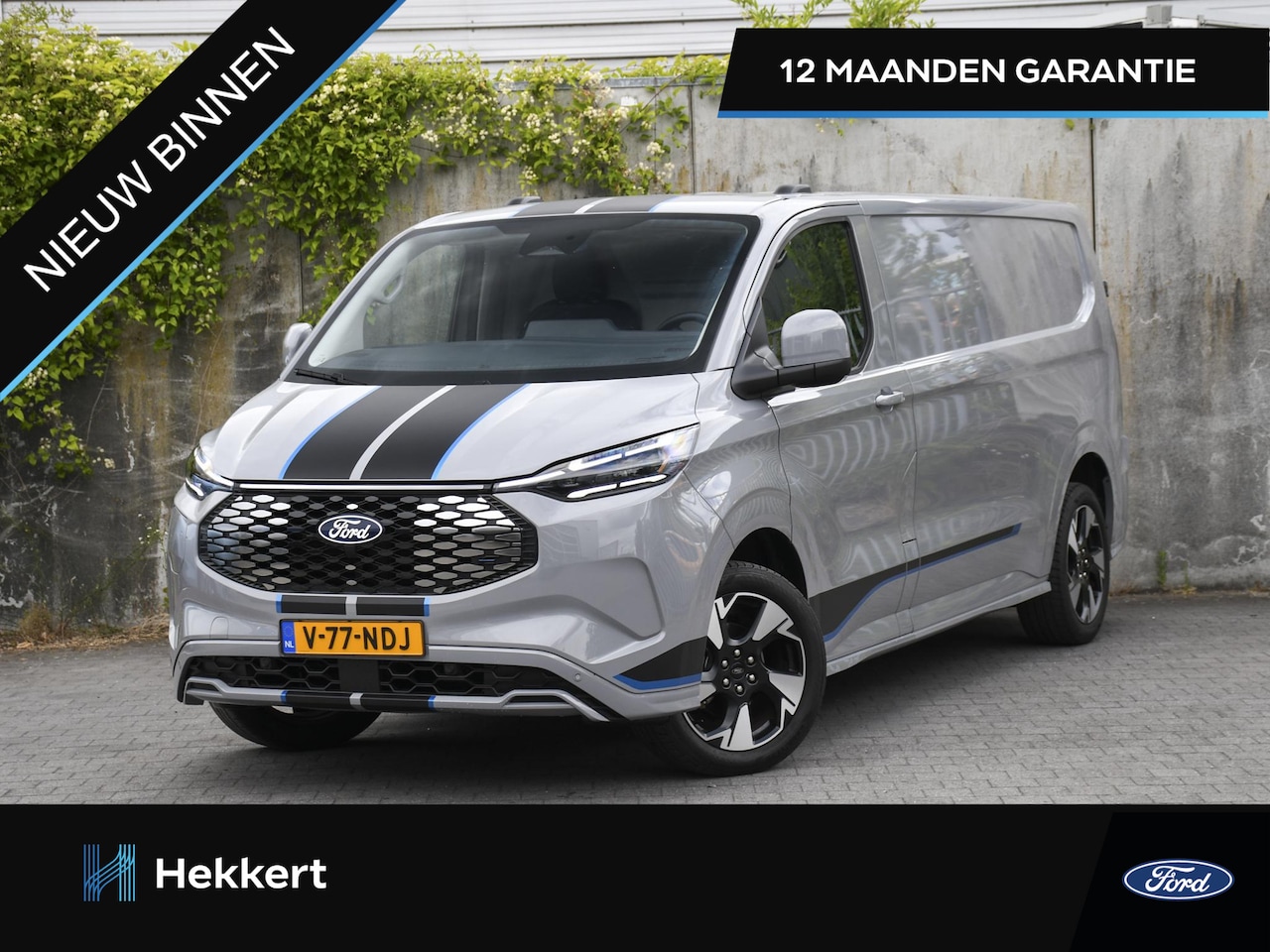 Ford E-Transit Cust. - 320 L2H1 Sport 65 kWh 218pk Automaat CAMERA | DODE HOEK | 19''LM | ADAPTIVE LED | TREKHAAK - AutoWereld.nl