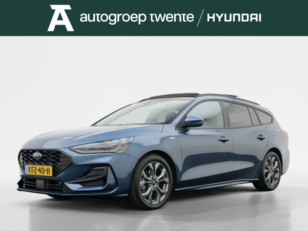 Ford Focus Wagon - 1.0 EcoBoost Hybrid ST Line X | Navi | Trekhaak | Panodak | All- - AutoWereld.nl