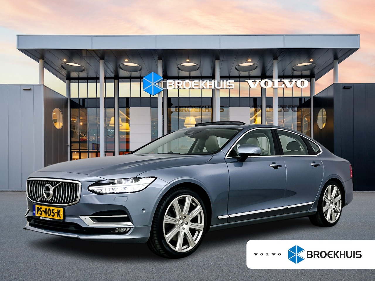 Volvo S90 - T5 Inscription | 20" | Bowers & Wilkins | Head-Up | 360 Camera | Nappa Leder | Schuifdak | - AutoWereld.nl