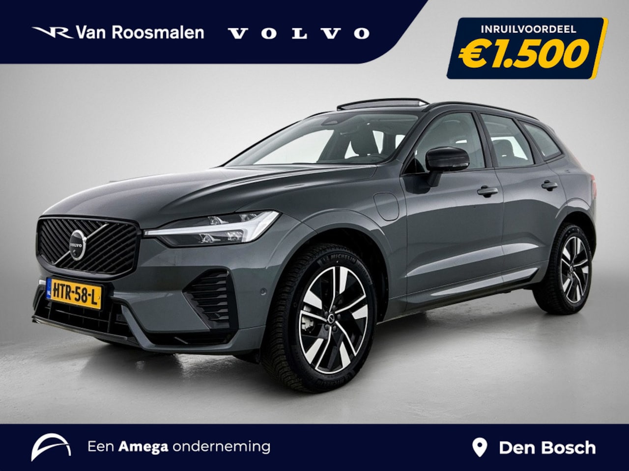 Volvo XC60 - 2.0 T6 AWD Plus Dark | Head-up display | Trekhaak | Pano | - AutoWereld.nl