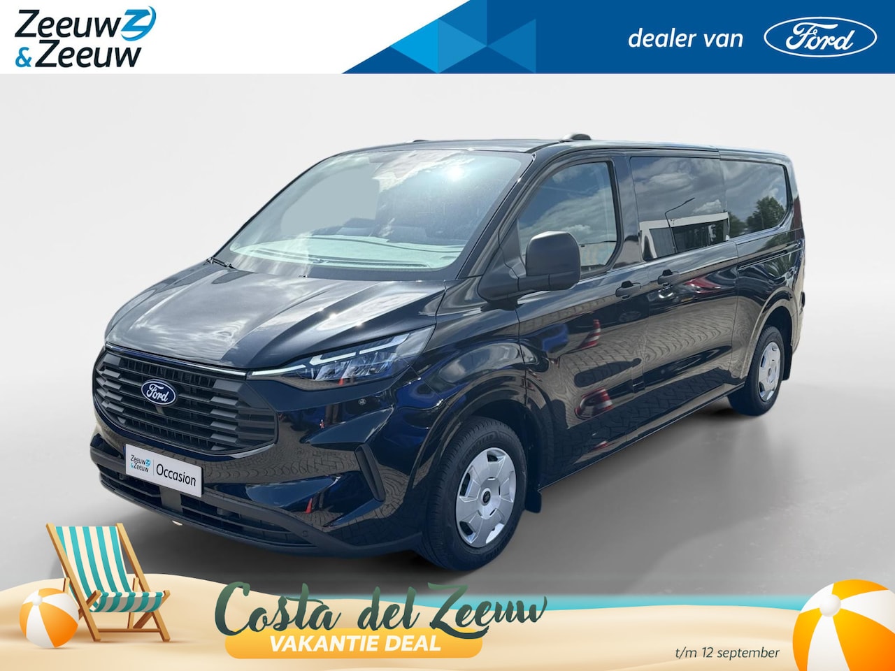 Ford Transit Custom - 300 2.0 TDCI L2H1 Trend Dubbele Cabine 136 pk Automaat - 6 persoons | Adaptive Cruise Cont - AutoWereld.nl