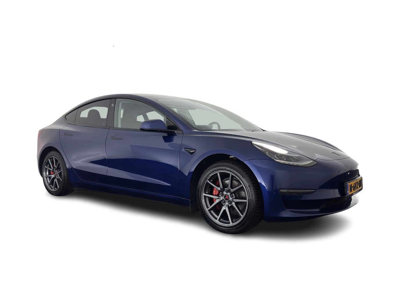 Tesla Model 3 - Long Range RWD Long Range AWD 75 kWh [3-Fase-11kW ] {SoH-82%} Aut. *PANO | AUTOPILOT | LEATHER | TOWBAR | - AutoWereld.nl