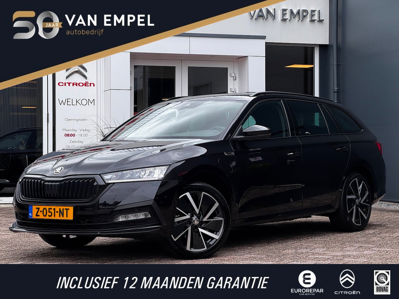 Skoda Octavia Combi - 1.4 TSI iV PHEV Sportline Business | 98 % SOH | Trekhaak | NL-Auto | Winter Pack | Adaptiv - AutoWereld.nl