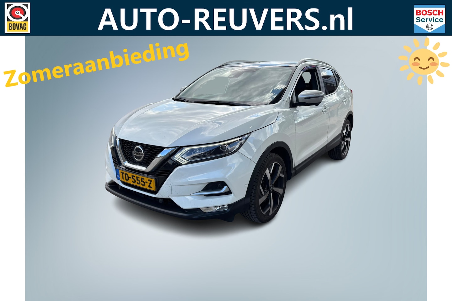 Nissan Qashqai - 1.2 Tekna + Automaat / Navi / Panorama / Leder / Trekhaak / 360 Camera - AutoWereld.nl