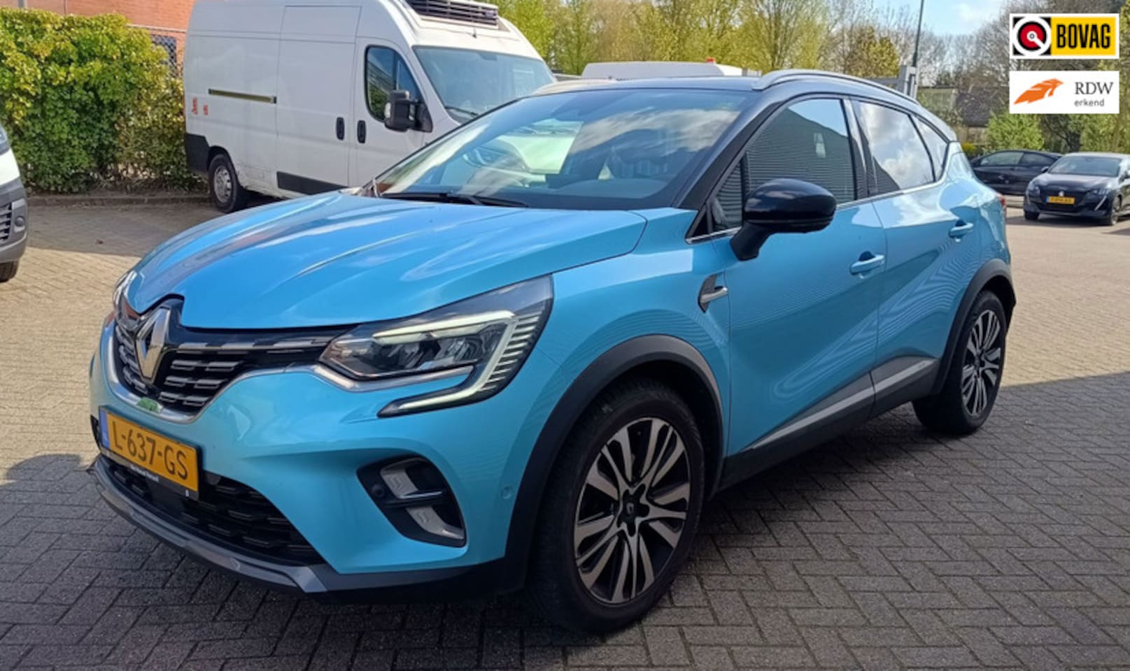 Renault Captur - 1.6 E-Tech Plug-in Hybrid 160 Initiale Paris/ Leder/ Bose/ Adaptive CC/ full option/ 1e ei - AutoWereld.nl