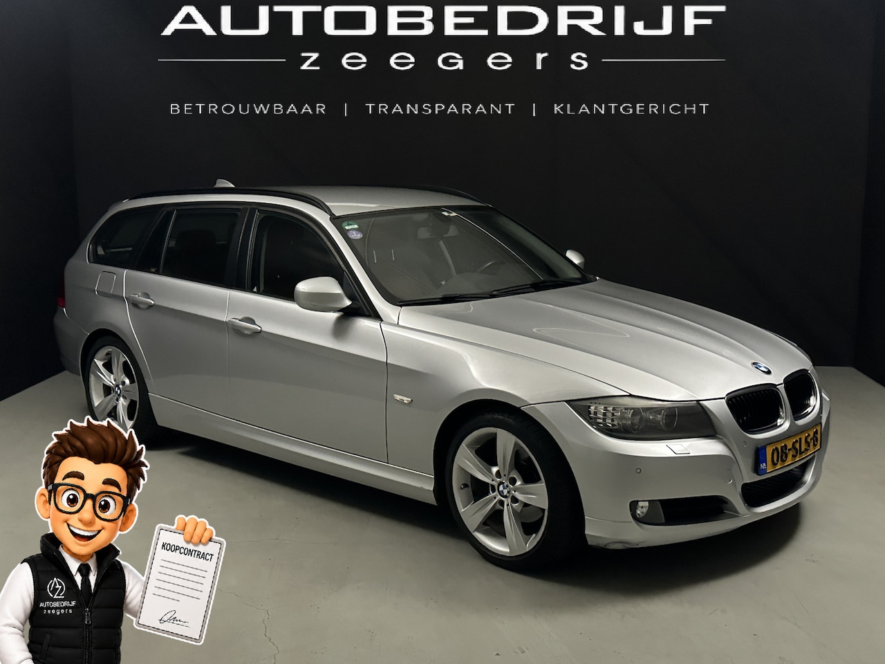 BMW 3-serie Touring - 318i Corporate Lease Luxury Line *Well-Kept*Full Leather*CC*Navi* - AutoWereld.nl
