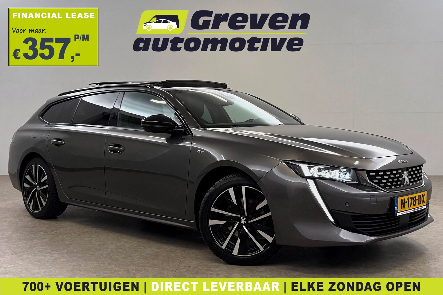 Peugeot 508 - 1.2 PureTech GT | Pano | Camera | Virtual | Sfeer | LED | Carplay | Cruise | Clima | Keyle - AutoWereld.nl