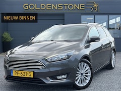 Ford Focus Wagon - 1.0 Titanium 2e Eigenaar, Navi, Trekhaak, 125pk, Clima, Cruise, Pdc V+A, 6 Bak, Lm velgen,