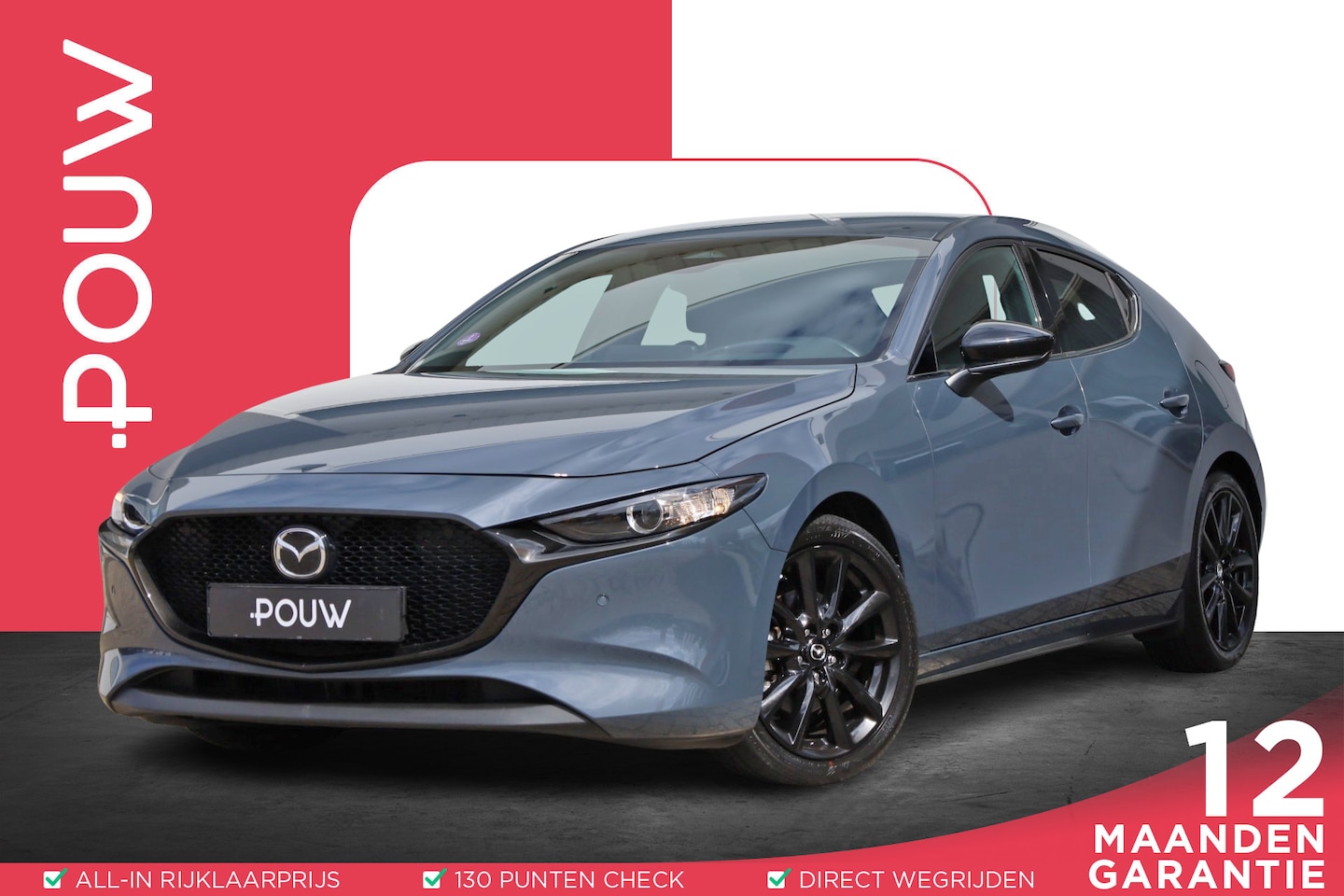 Mazda 3 - 2.0 e-SkyActiv-X M Hybrid 186pk Homura | Achteruitrijcamera | Stoelverwarming | Adaptive C - AutoWereld.nl