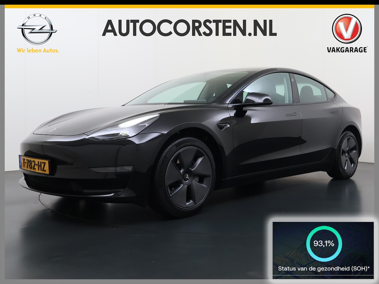Tesla Model 3 - Long Range RWD Long Range RWD 75 kWh SOH 93% Warmtepomp Panoramadak Navi Camera's Leder Memory Stuur+Stoe - AutoWereld.nl