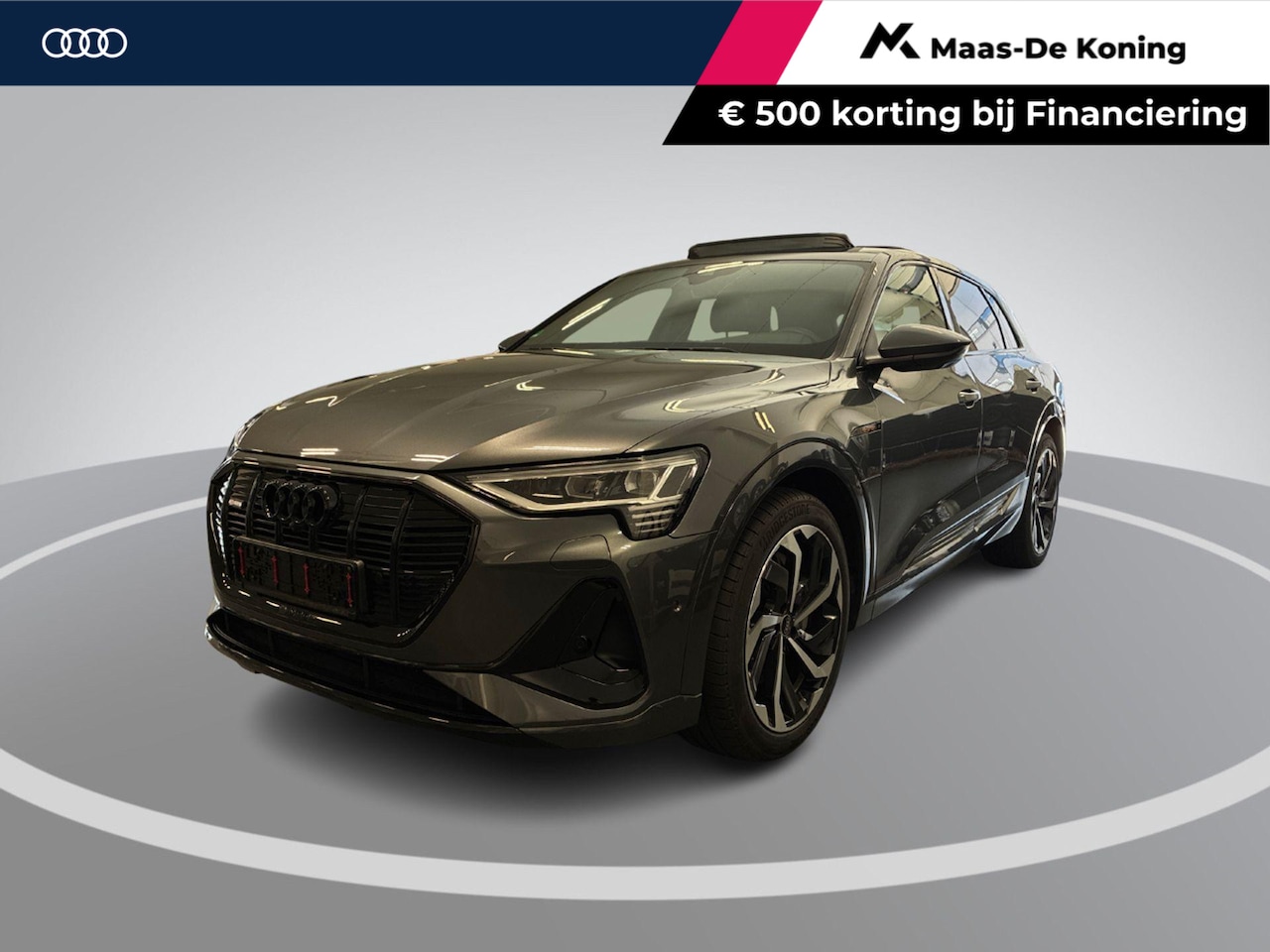Audi e-tron - 55 Quattro 408pk S Edition 95 kWh · SOH 95,8% · Panoramadak · Luchtvering · 360 Camera · E - AutoWereld.nl