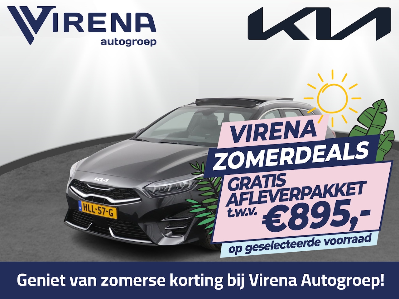 Kia Cee'd Sportswagon - Ceed 1.5 T-GDi GT-Line Automaat - Kantel/schuifdak - Navigatie - Adaptive Cruisecontrol - - AutoWereld.nl