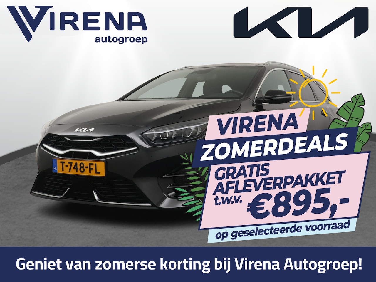 Kia Cee'd Sportswagon - Ceed Automaat 1.5 T-GDi GT-Line Automaat - Automatische achterklep - Schuif/Kantel dak - A - AutoWereld.nl
