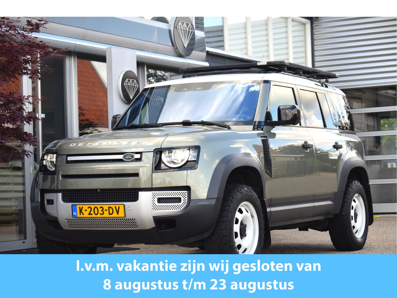 Land Rover Defender 110 - 2.0 P300 110 SE 7p. OrigNL 7-zits | Panodak! - AutoWereld.nl