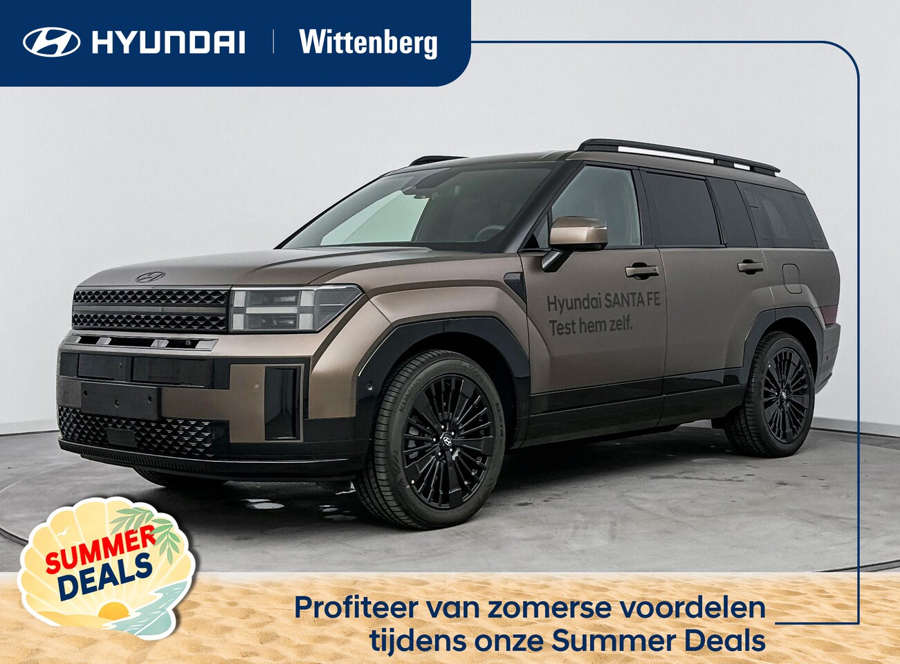 Hyundai Santa Fe - 1.6 T-GDI PHEV Black Line 4WD 7p | Nieuw | Uit voorraad leverbaar - AutoWereld.nl