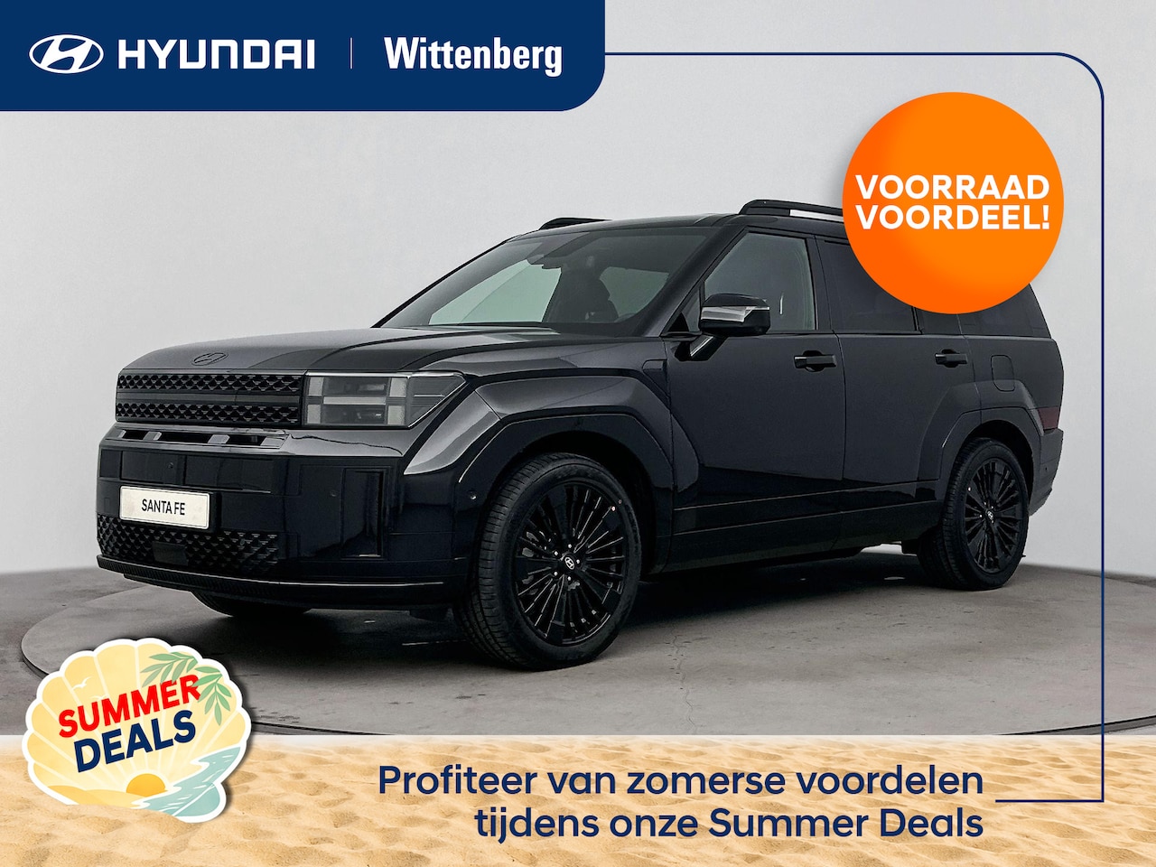 Hyundai Santa Fe - 1.6 T-GDI PHEV Black Line 4WD 7p | Nieuw | Snel leverbaar | - AutoWereld.nl