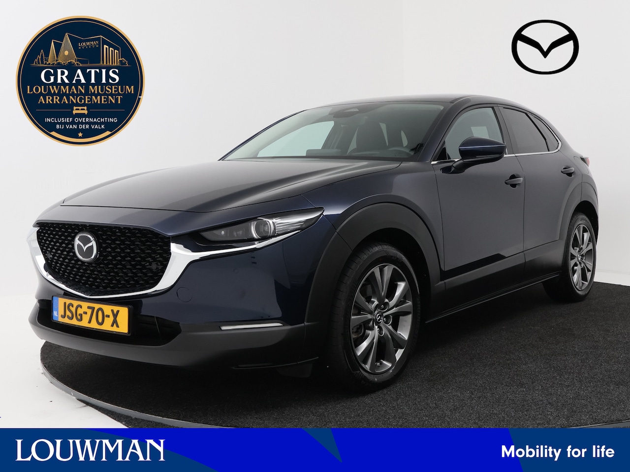 Mazda CX-30 - 2.0 e-SkyActiv-X M Hybrid AWD Centre-line met Design Pakket | Elec. Achterklep | Gratis-mu - AutoWereld.nl