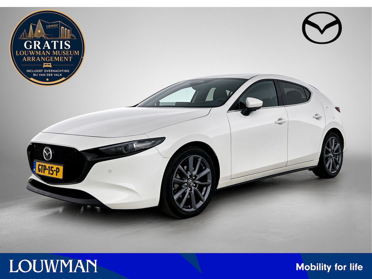 Mazda 3 - 2.0 e-SkyActiv-G M Hybrid 122 Exclusive-line | Stuurwielverwarming | 360 Camera | Gratis-m - AutoWereld.nl