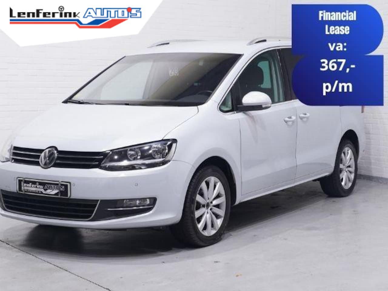 Volkswagen Sharan - 2.0 TDI 150 pk DSG Aut. GRIJS KENTEKEN Trekhaak Navi, Adapt.Cruise, 2x Elek. Schuifdeur, L - AutoWereld.nl