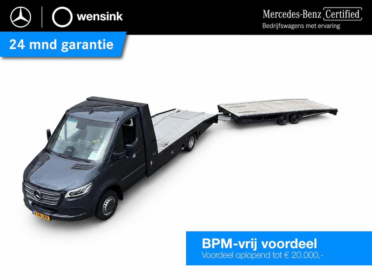 Mercedes-Benz Sprinter - 519 CDI | Aut. | L3 | Tijhof | INCL. Aanhangwagen | Stoelverwarming | 3 zits | Dodehoekass - AutoWereld.nl