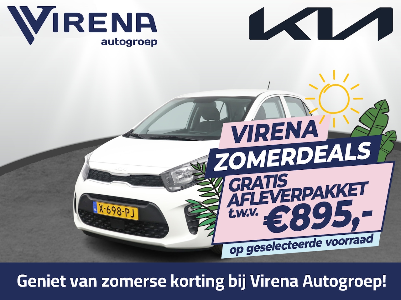 Kia Picanto - 1.0 DPi ComfortLine - Airco - Cruise Control - Radio - Fabrieksgarantie Tot 2031 - AutoWereld.nl