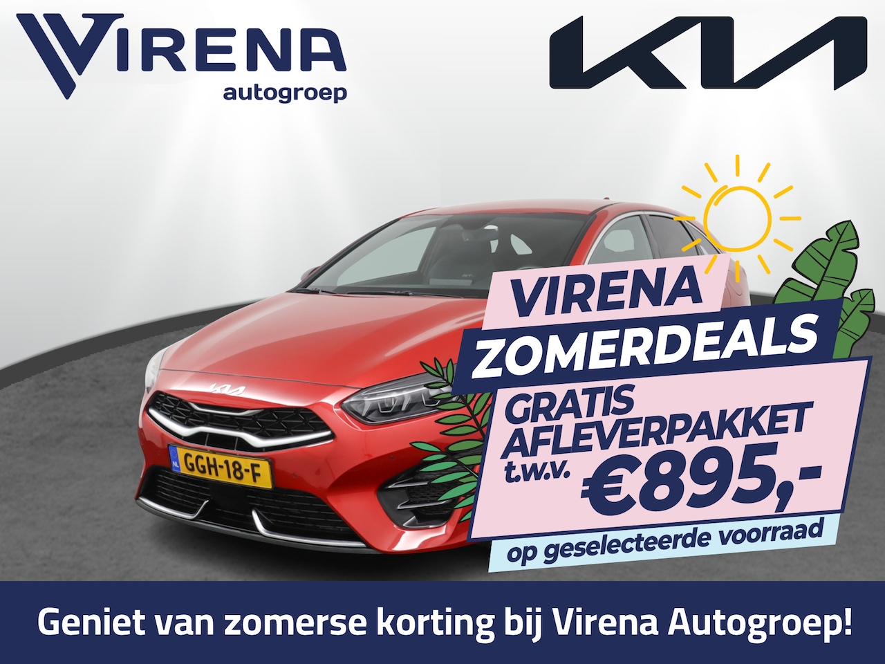 Kia Pro cee'd - 1.5 T-GDi GT-Line Automaat - Led Koplampen - Adaptief Cruise Control - Navigatie - Climate - AutoWereld.nl