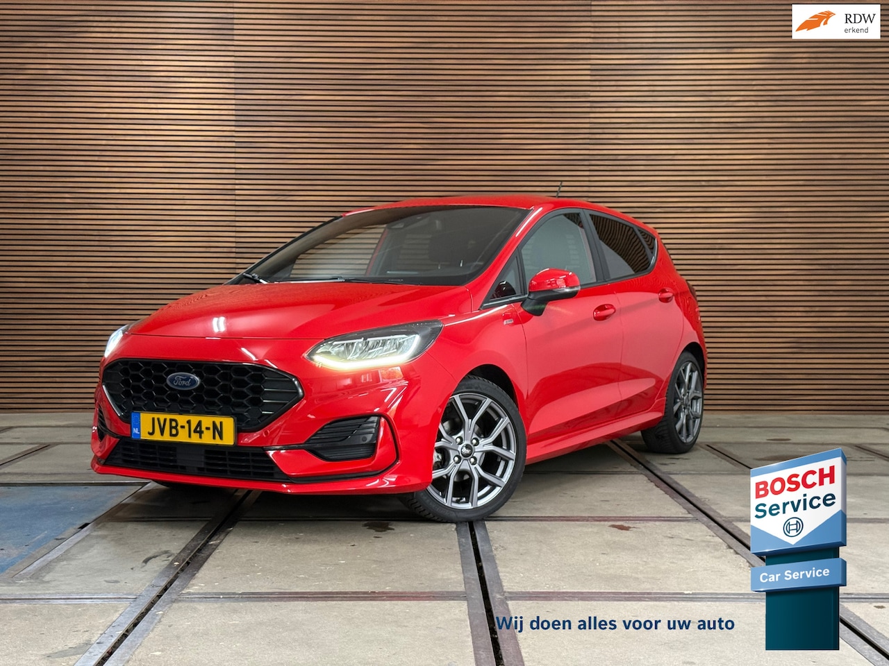 Ford Fiesta - 1.0 EcoBoost Hybrid ST-Line Automaat | Facelift| LED | Navi | 17 Inch | Sportstoelen | Cam - AutoWereld.nl