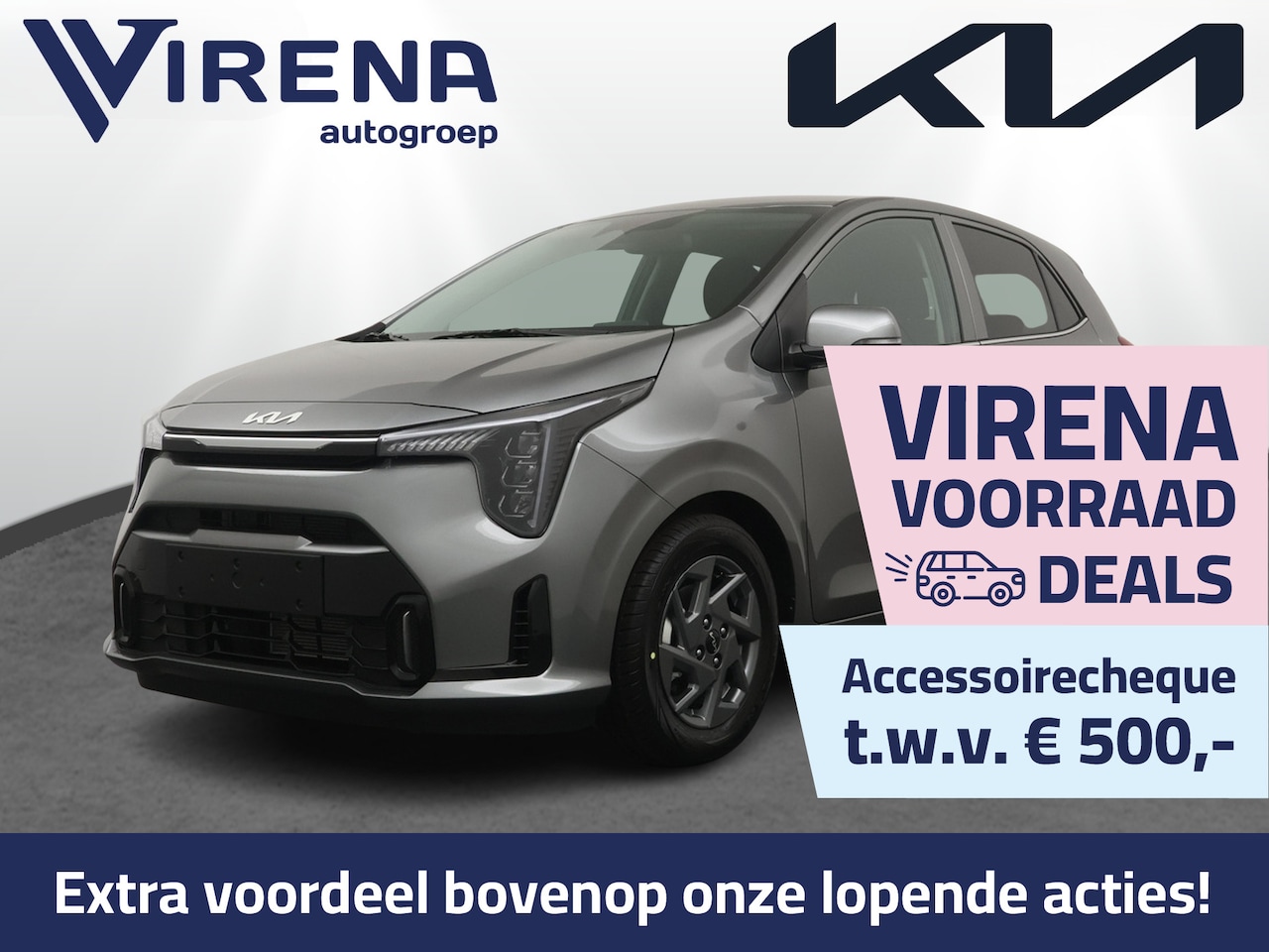 Kia Picanto - 1.0 GDi DynamicPlusLine - Prijs incl. inruilpremie - Achteruitrijcamera - Navigatie - Appl - AutoWereld.nl