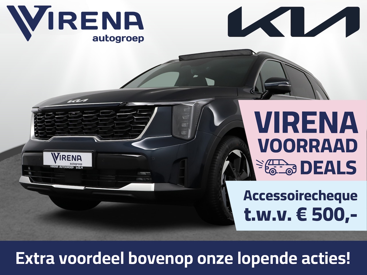 Kia Sorento - 1.6 T-GDi Plug-in Hybrid 4WD ExecutiveLine 7p. - Stoel/Stuurverwarming - 1700kg trekgewich - AutoWereld.nl