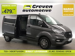 Ford Transit Custom - 2.0 TDCI L2H1 | DC | 6 Zits | Marge | Airco | Cruise | Parkeersens. | Trekhaak