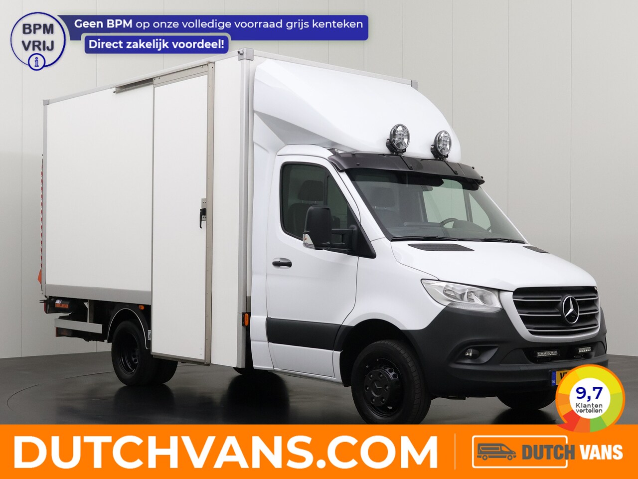 Mercedes-Benz Sprinter - 519CDI Automaat Bakwagen+Laadklep | Speciaalbouw | 3500Kg Trekhaak | Navigatie | Leder | A - AutoWereld.nl