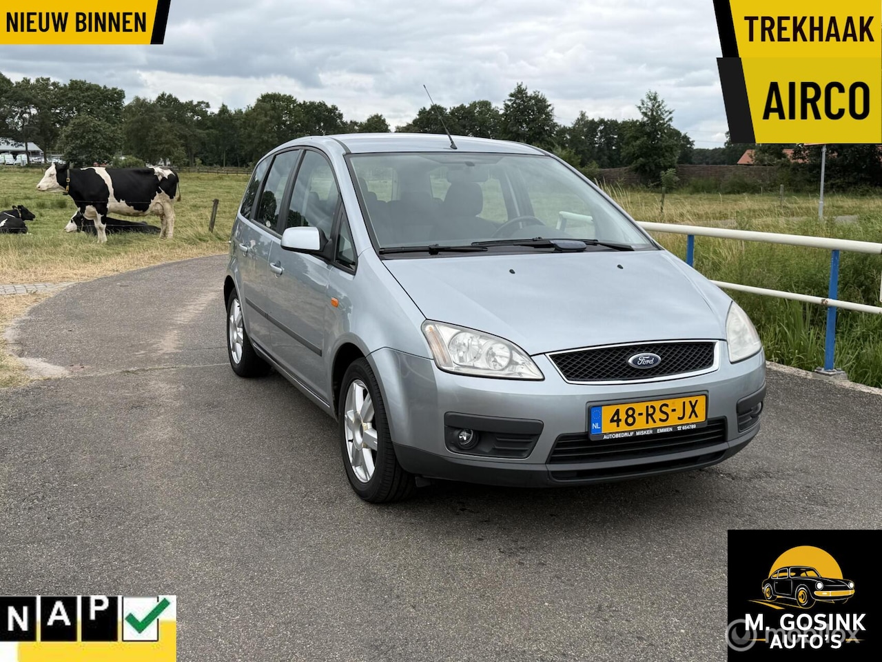 Ford Focus C-Max - 1.6-16V Apk 05-08-2027 Airco trekhaak - AutoWereld.nl
