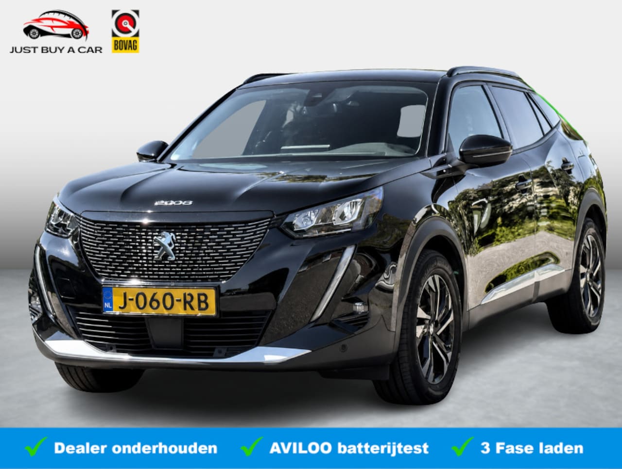 Peugeot e-2008 - EV Allure 50 kWh / SOH 90,1 / Warmtepomp / 3 Fase / PDC / Apple & Android / Dealeronderhou - AutoWereld.nl