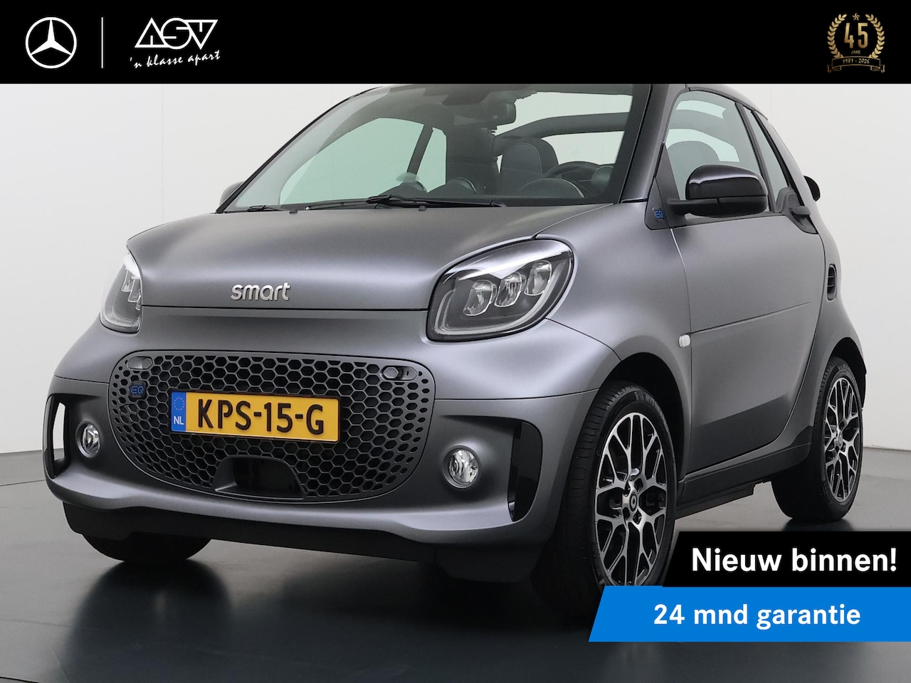 Smart Fortwo cabrio - EQ Comfort PLUS 18 kWh | Cabrio | Stoelverwarming | Verwarmd Stuurwiel | Sfeerverlichting - AutoWereld.nl