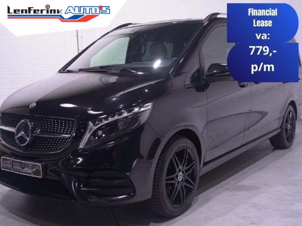 Mercedes-Benz V-klasse - 300d 4-MATIC Lang AMG Line Dubbel Cabine NAP 2x Elek. schuifdeur, Leder Beige, Distronic, - AutoWereld.nl
