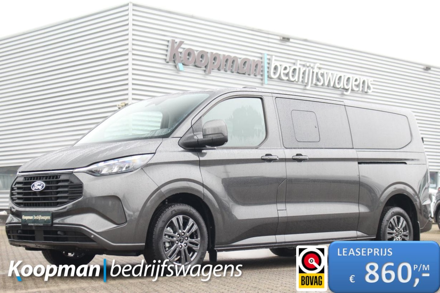 Ford Transit Custom - 2.5 PHEV 233pk L2H1 Kombi Limited | 8-Persoons | Incl BPM | Stuur + Stoelverwarming | Keyl - AutoWereld.nl