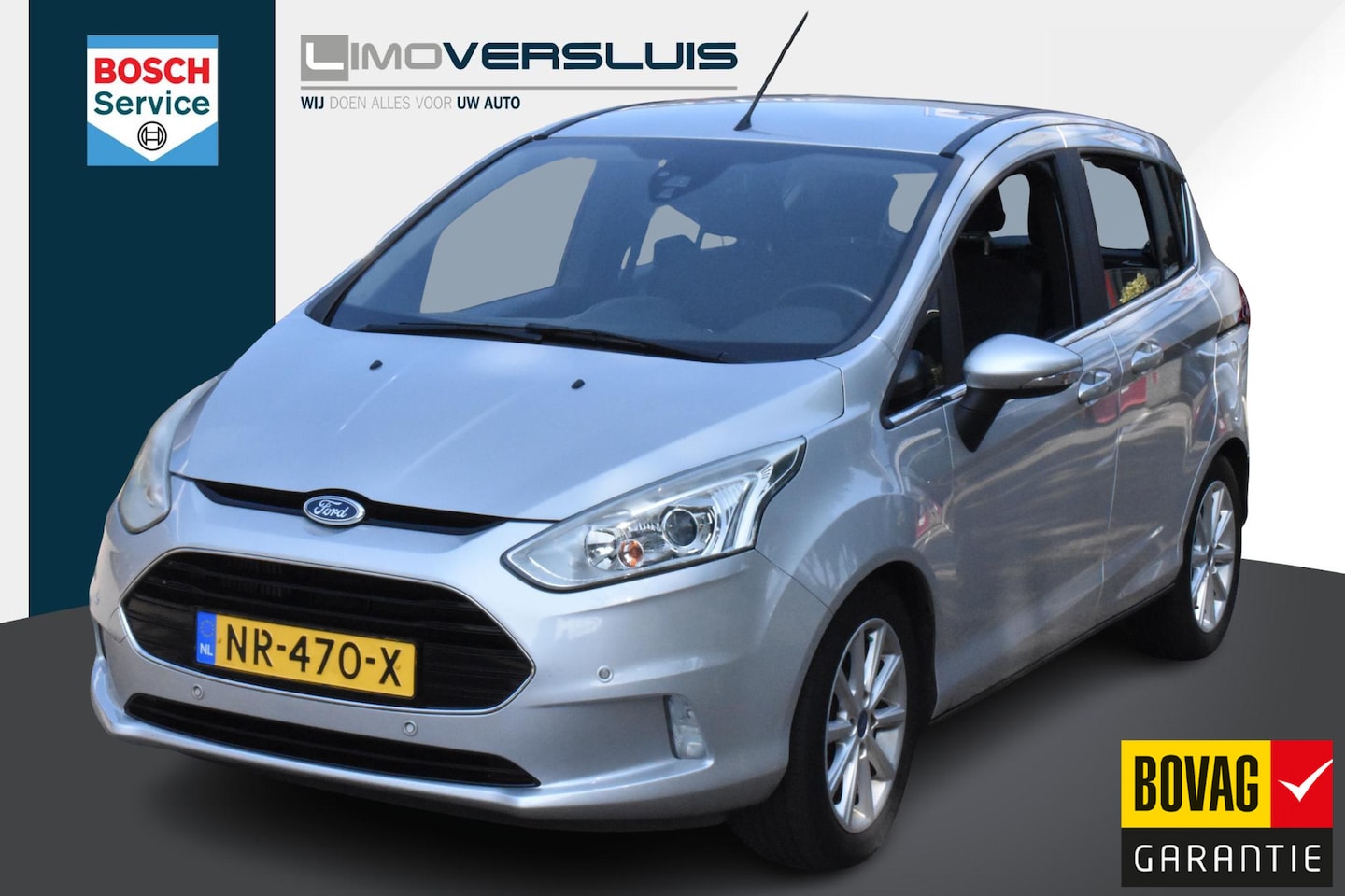 Ford B-Max - 1.0 EcoBoost Titanium 2e Eigenaar | Volledig dealer onderhouden | Navigatie | Trekhaak | C - AutoWereld.nl