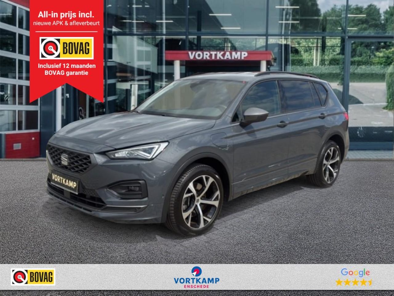 SEAT Tarraco - 1.4 TSI eHYBRID FR TREKHAAK/CAMERA/ELEK-KLEP/ACC/MEM/STOEL+STUURVERW - AutoWereld.nl