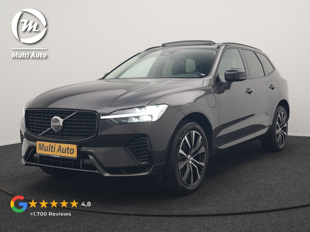 Volvo XC60 - T6 PHEV AWD R-Design 350pk Dealer O.H | Trekhaak Af Fabriek | Panodak | Adaptive Cruise | - AutoWereld.nl