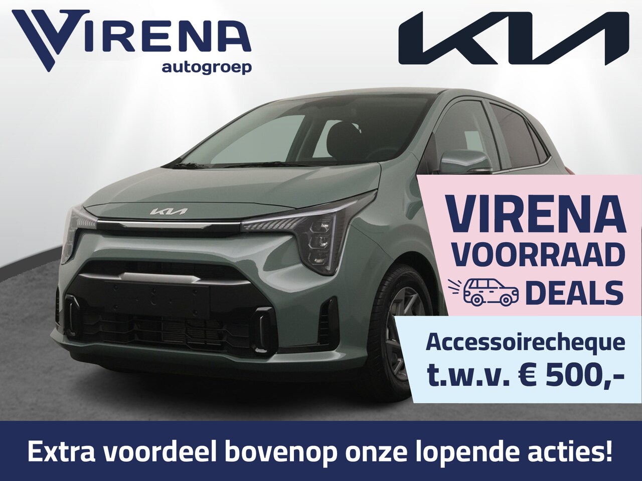 Kia Picanto - 1.0 GDi DynamicPlusLine - Navigatie - Achteruitrijcamera - Apple & Android Carplay - Nieuw - AutoWereld.nl